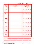 behavior chart